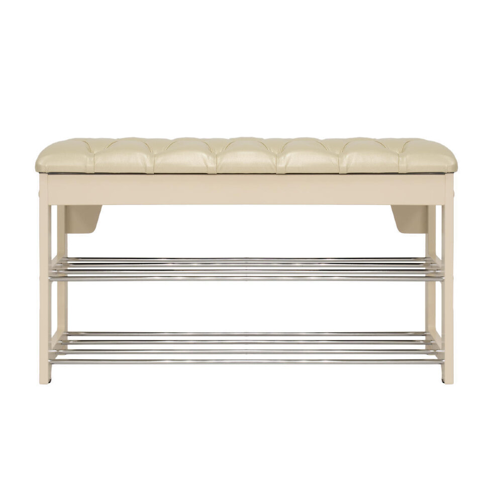 Банкетка Грейс с каретной стяжкой, венге 