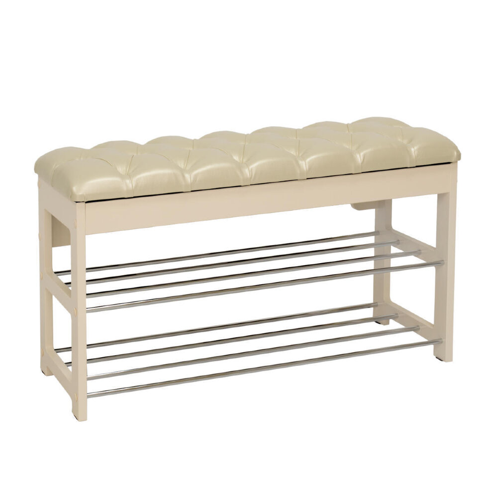 Банкетка Грейс с каретной стяжкой, венге 