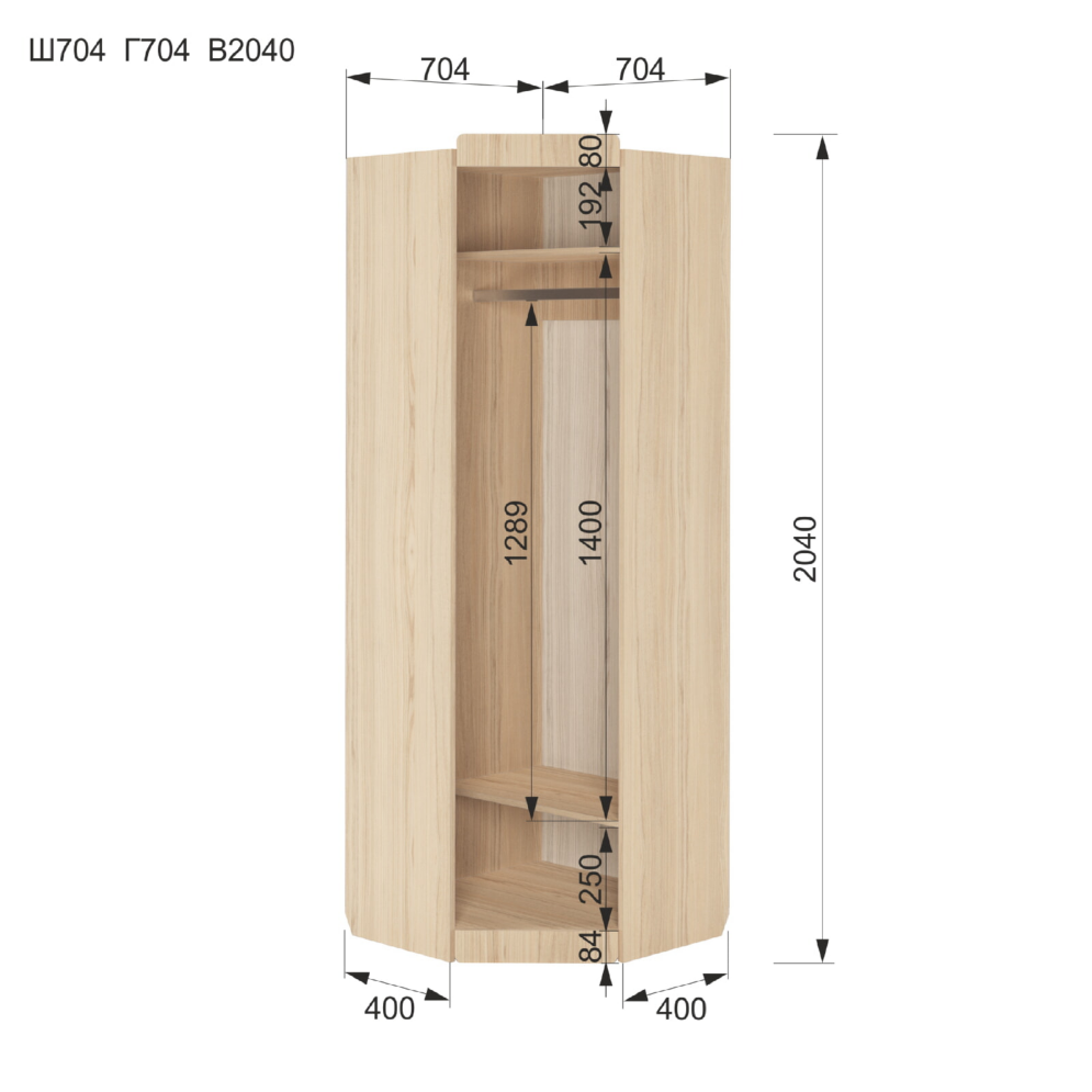 Шкаф угловой Кот 