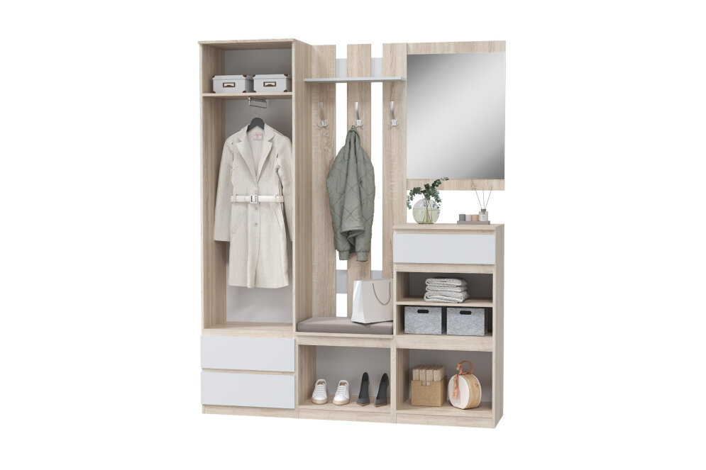 Модульная прихожая Лори, дуб сонома  