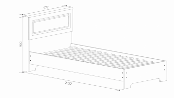 Кровать ШиК-15 (Уголок школьника 2)
