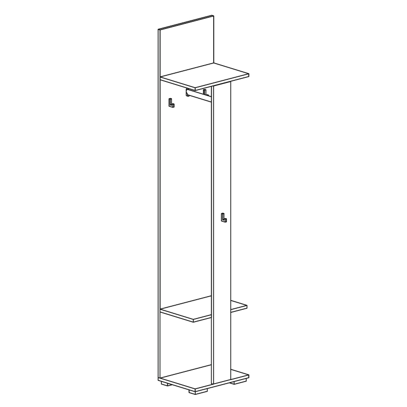 Шкаф открытый 88 (серия 2) 