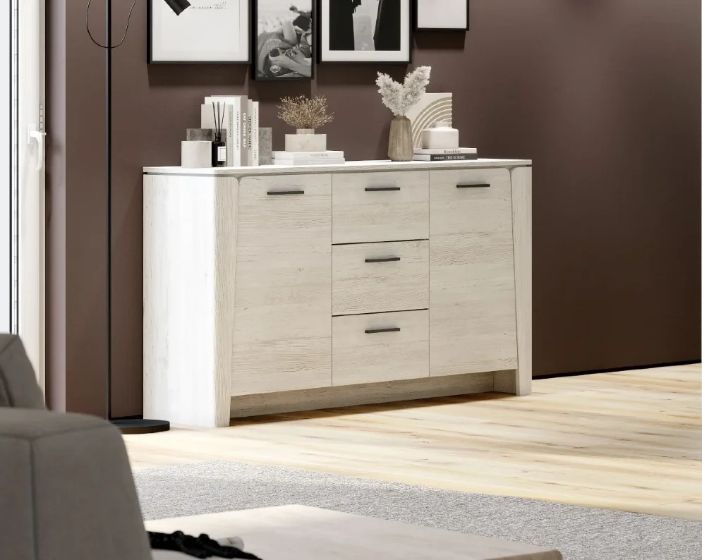 Тумба 2 двери 3 ящика Мальта, Дуб винтерберг 