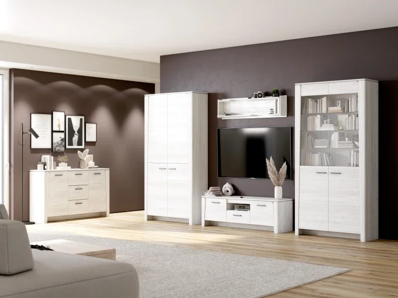 Тумба 2 двери 3 ящика Мальта, Дуб винтерберг 