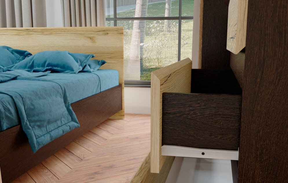 Комод Плейона, венге/дуб делано 