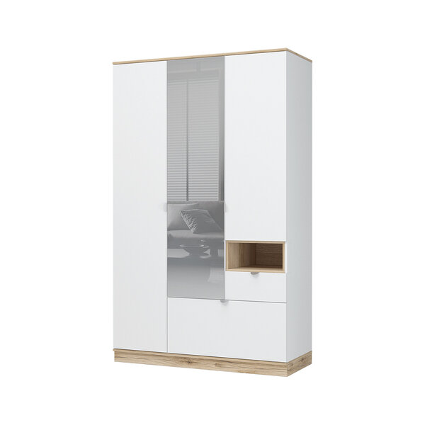 Шкаф 3-х створчатый с зеркалом Юкки 