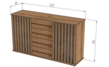 Комод 2 створки 4 ящика Марракеш