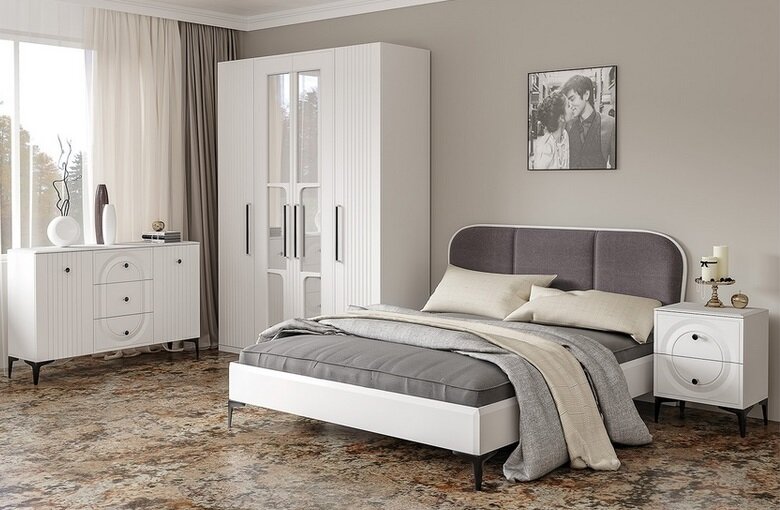 Кровать Валенсия с мягким изголовьем 