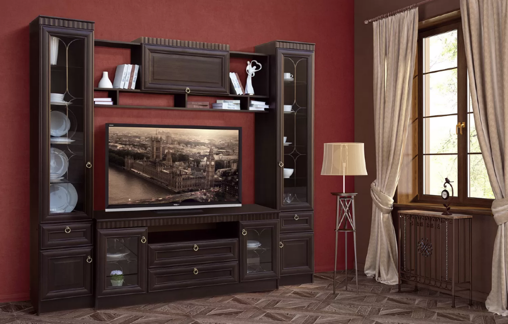 Полка навесная Инна 613, Денвер темный 