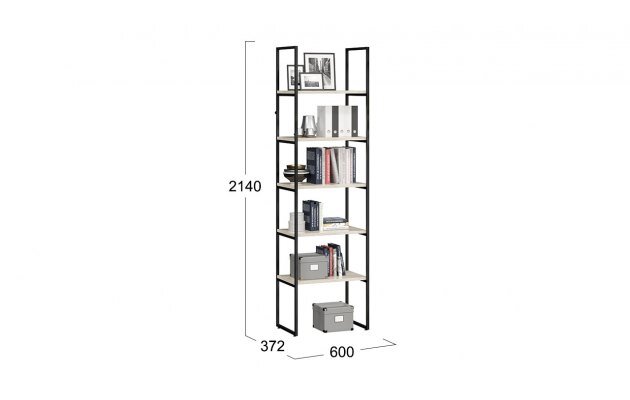 Стеллаж Лофт Тип 1 (600)  
