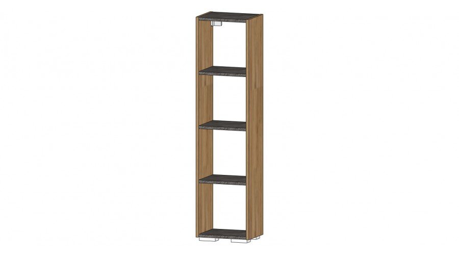 Секция открытая Даллас, Цемент темный/дуб вотан 