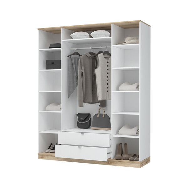 Шкаф 4-х створчатый с зеркалом Юкки 