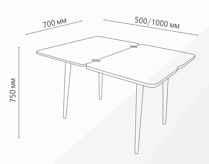 Стол обеденный раскладной Прага 7, крашенное стекло 
