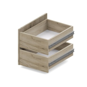 Ящики в шкаф Челси, Дуб серый / Белый