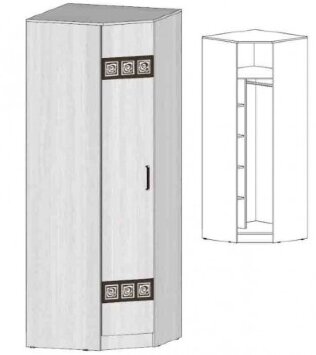 Шкаф угловой Коста-Рика, анкор светлый