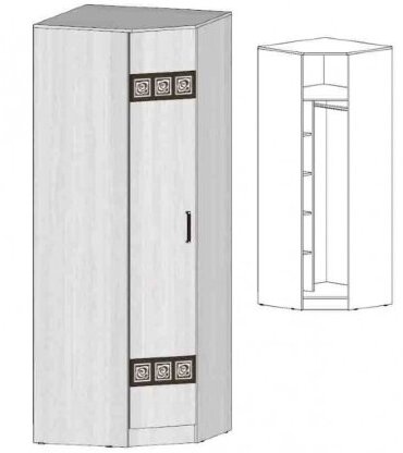 Шкаф угловой Коста-Рика, анкор светлый 