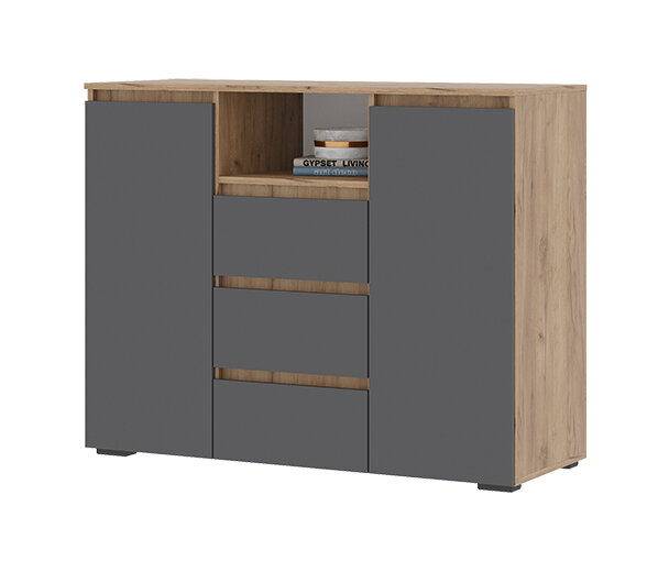 Комод КМ-01 Хелен, Графит 