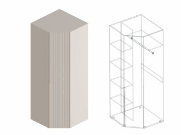 Шкаф угловой Тефия