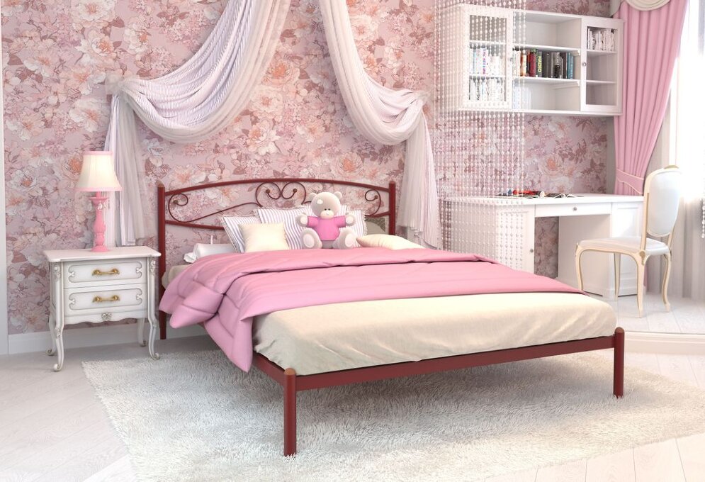 Кровать металлическая Каролина 