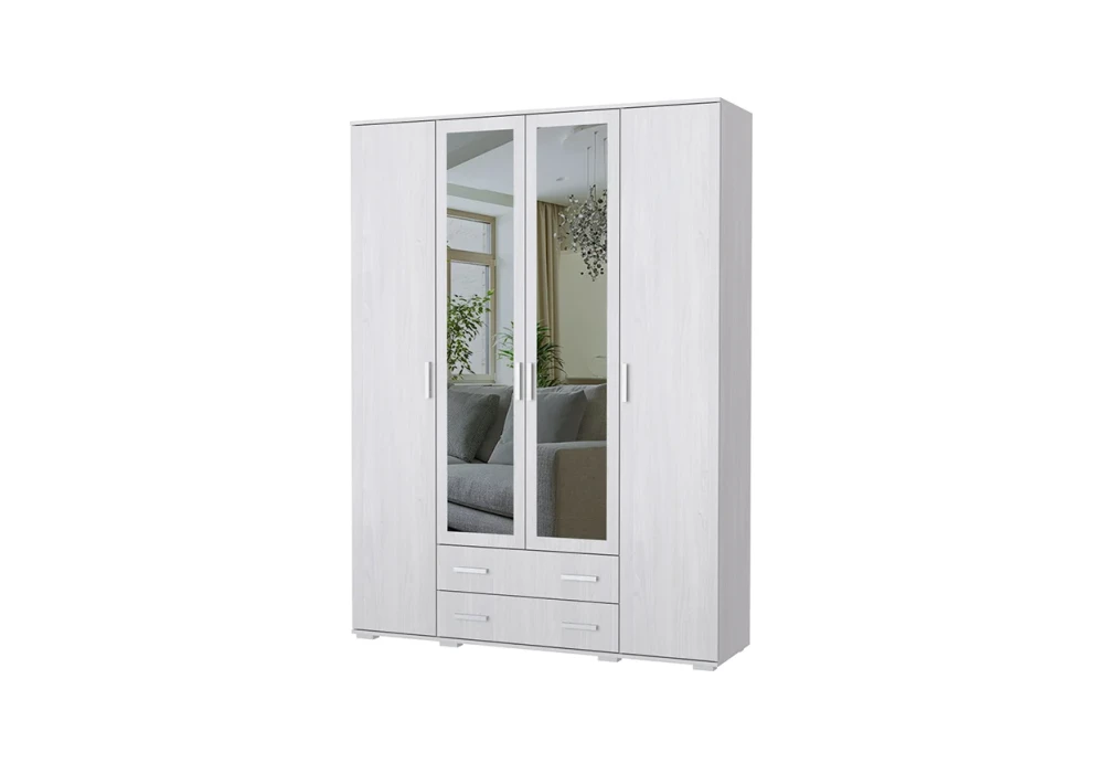 Шкаф четырехстворчатый Сопрано, Анкор светлый  