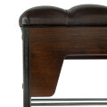 Банкетка Грейс с каретной стяжкой ,орех 