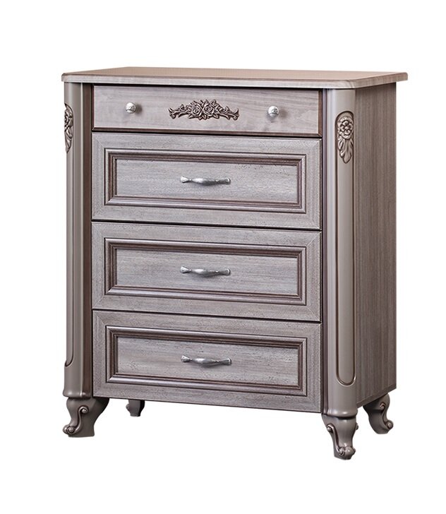 Комод высокий Скарлетт 385, дуб состаренный 