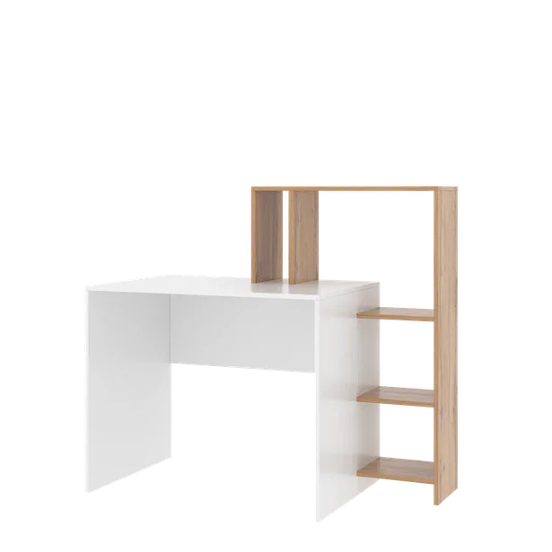 Стол-стеллаж Парус, белый/вотан 