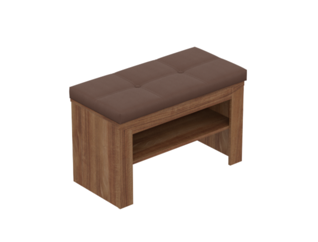 Тумба открытая с подушкой Соренто, Дуб стирлинг 