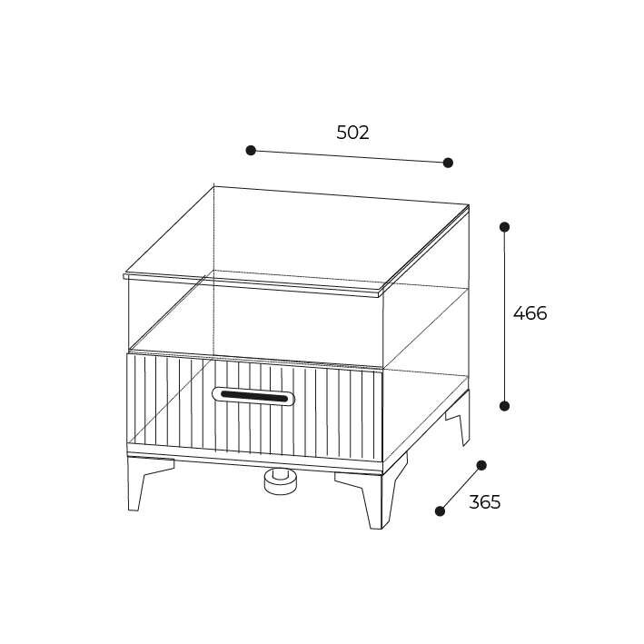 Прикроватная тумба Дюна 