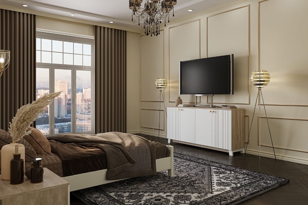 Комод 6 ящиков Ланзетти 