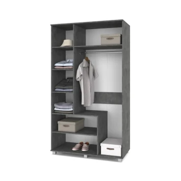 Шкаф трехстворчатый В32 Виора, Камень темный/Ирландский дуб