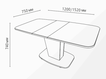 Стол обеденный раздвижной Токио 