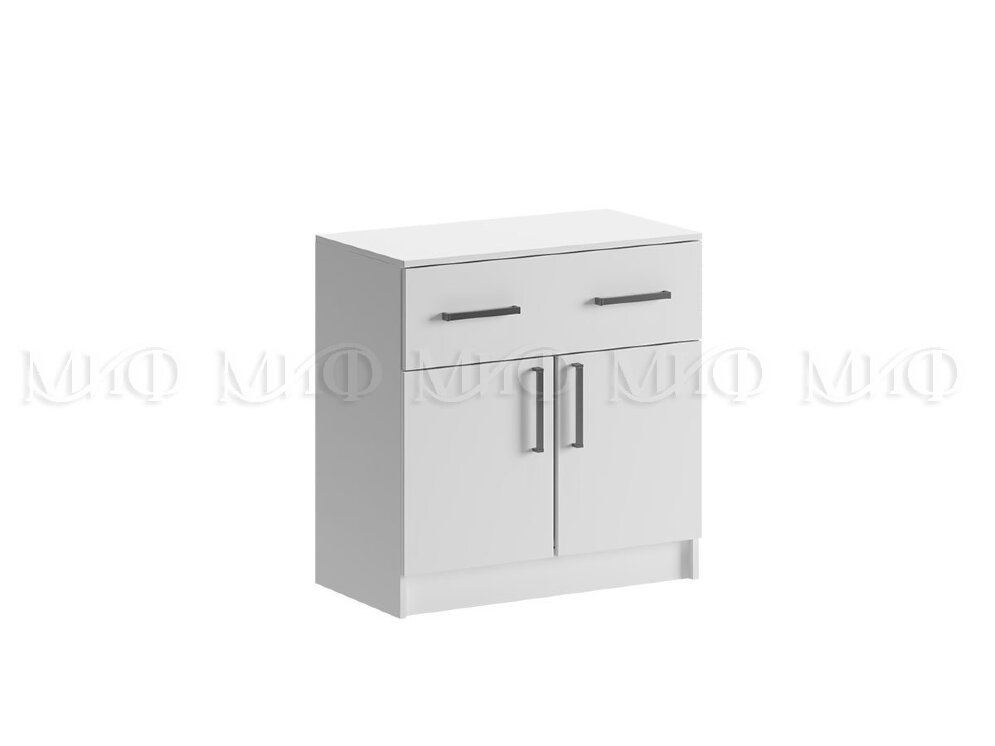 Комод ящиком и 2 дверьми Бася, белый 