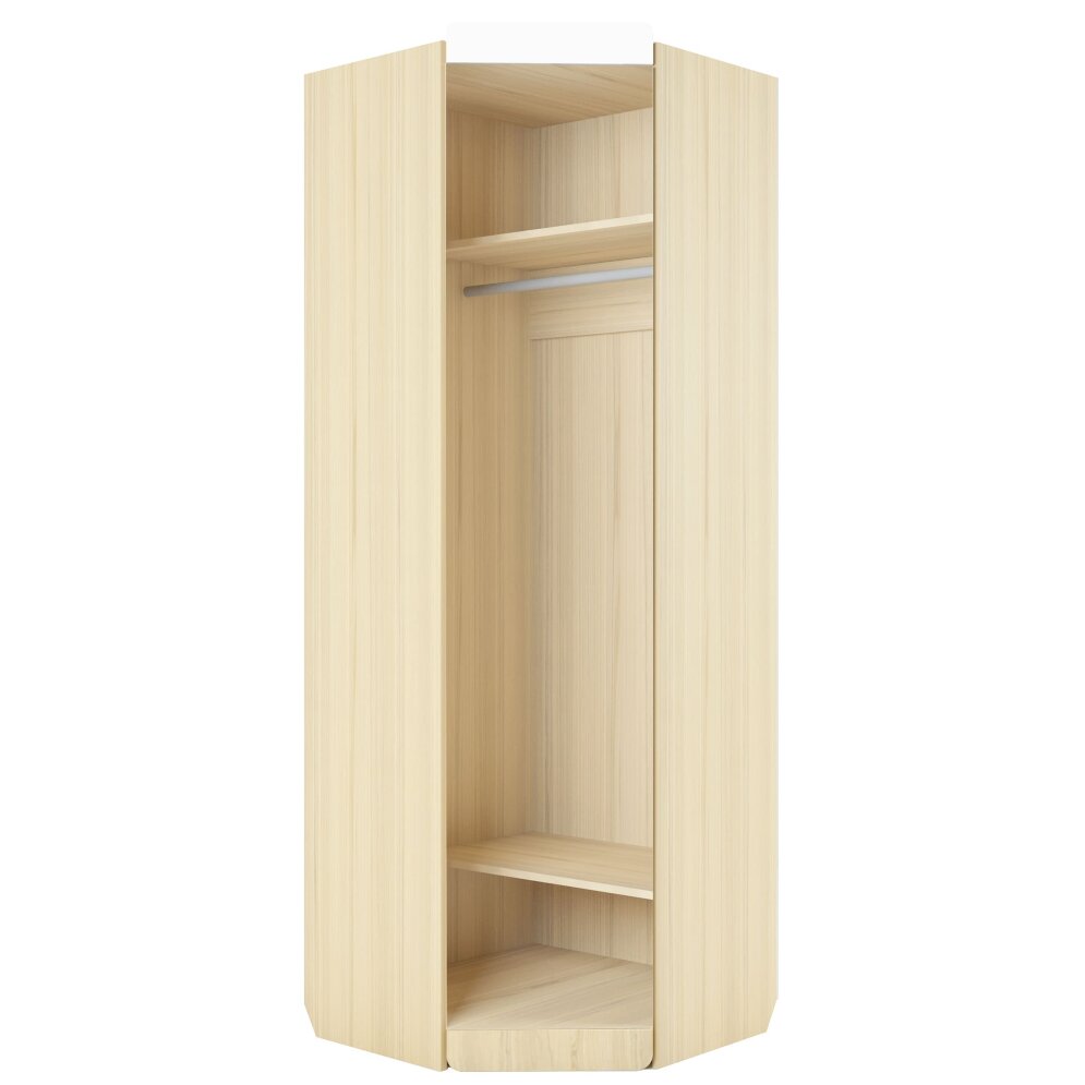 Шкаф угловой Стиль, кофе с молоком 