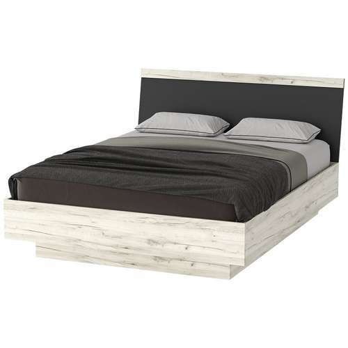 Кровать Соната, Крафт белый - Антрацит 