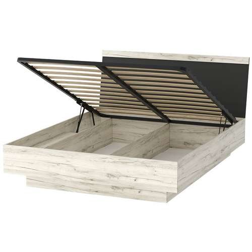 Кровать Соната, Крафт белый - Антрацит 