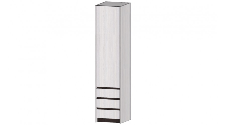 Пенал 3 ящика Бостон, Анкор светлый 