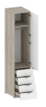 Шкаф пенал глубокий с 4 ящиками ШК-3013 Анима