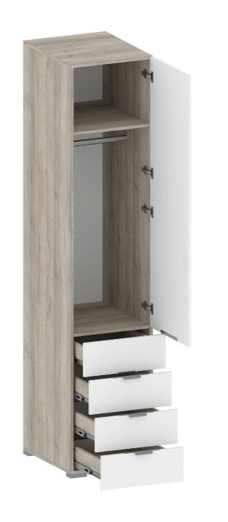 Шкаф пенал глубокий с 4 ящиками ШК-3013 Анима 