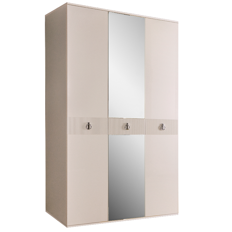 Шкаф 3 двери МШ1/3(s) (с зеркалом)  Rimini Solo 