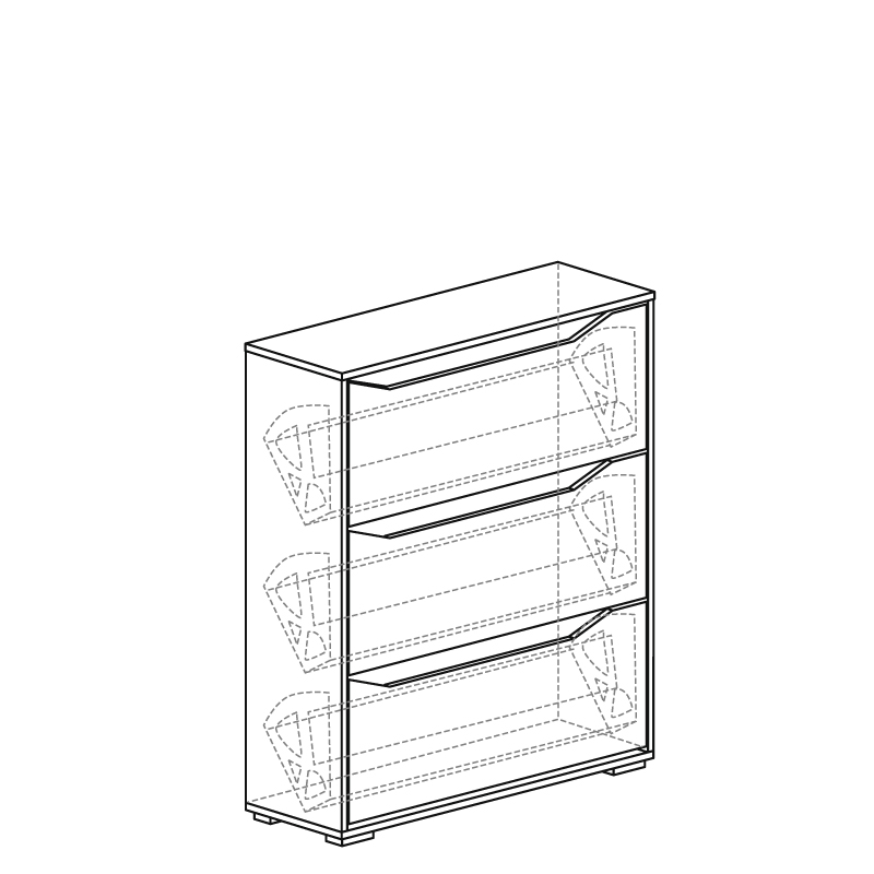 Тумба для обуви 92 (серия 2) 