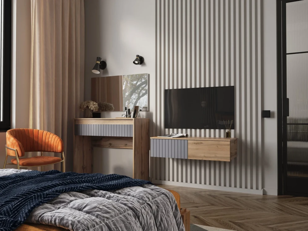 Стол туалетный Ливерпуль, вотан/графит серый 