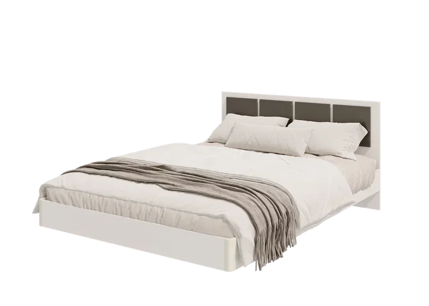 Кровать Парус, белый/Графит 