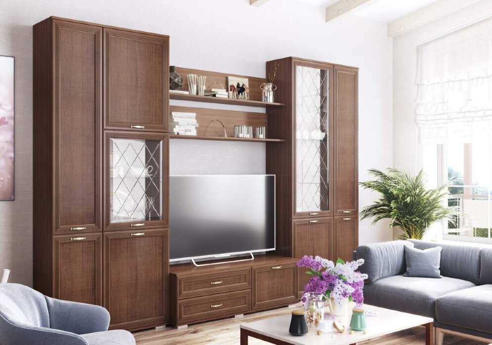 Тумба для ТВ-техники Ливорно ЛТ-2, орех донской 