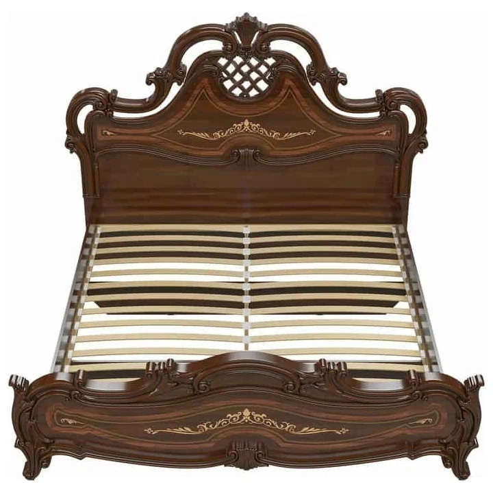 Кровать шелкография СГ-10Ш Грация, Орех 