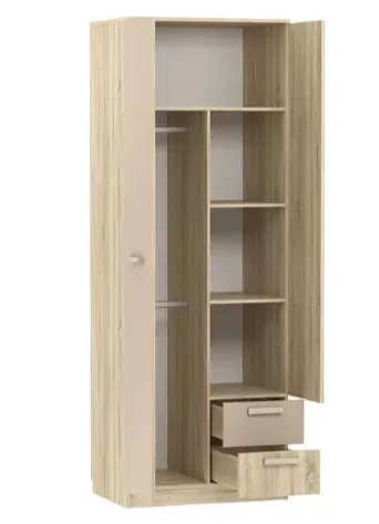 Шкаф для одежды с ящиками Акварель НМ 014.07 М  