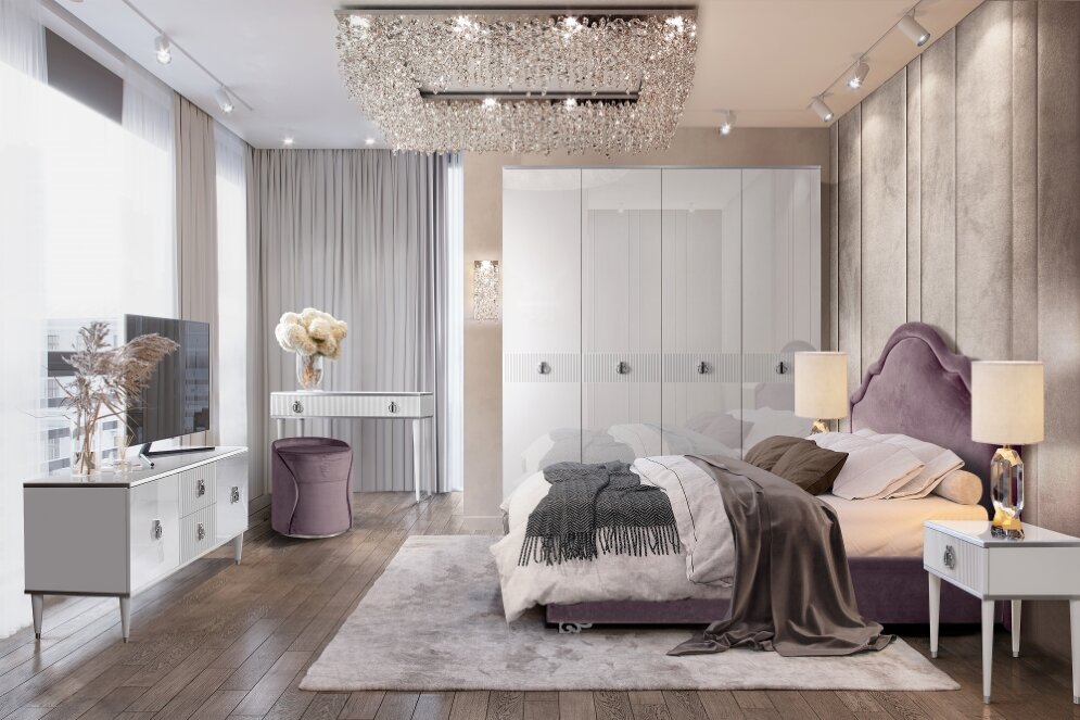 Шкаф 4 двери РМШ2/4(s) (без зеркал) Rimini Solo 