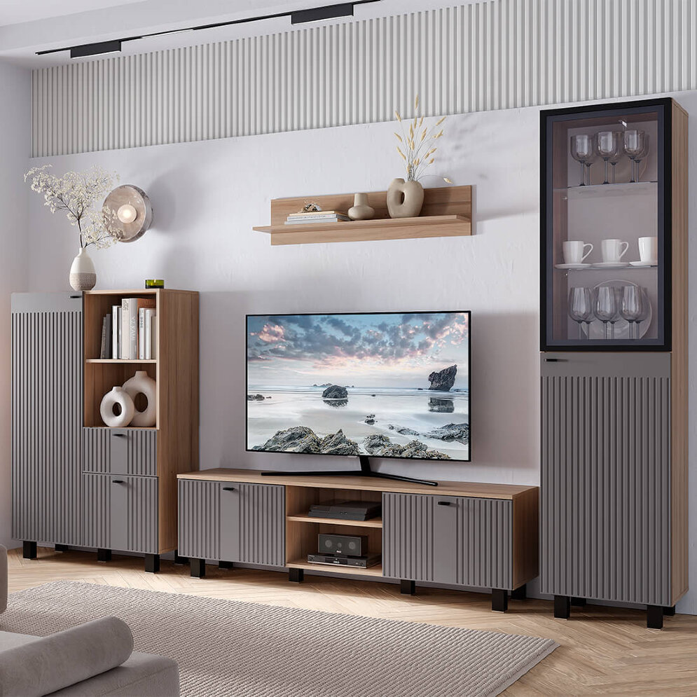 Пенал со стеклом Олива, Муссон софт 