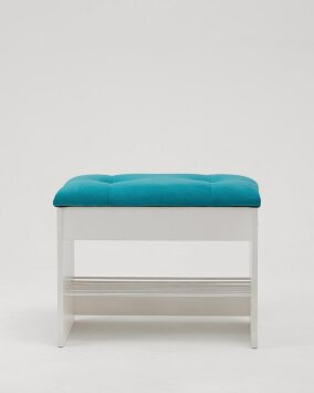 Тумба для обуви Лина, белый / фиолетовый