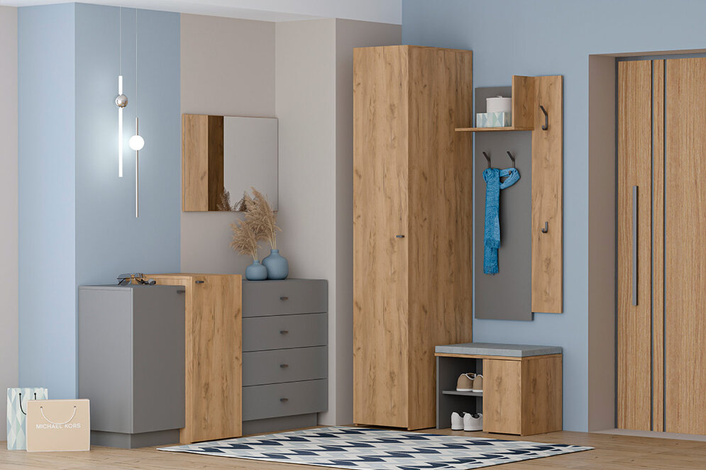 Вешалка В-1 Квадро, Графит  